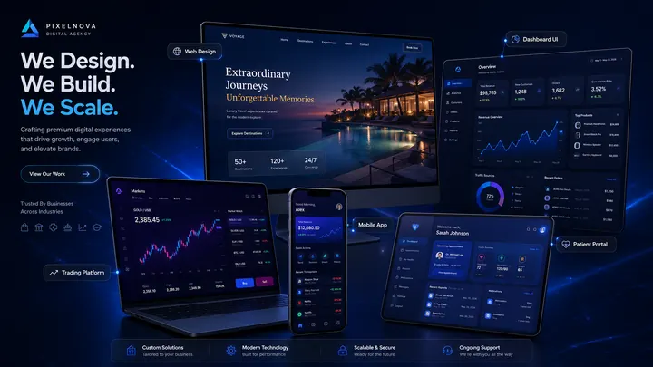 Future Digital Agency Experience — Creative Technology Concept by SiteCoders